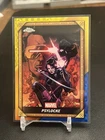 Psylocke 2025 Topps Chrome Deadpool - Comic Gold Blue & Yellow Xfractor /15 SSP