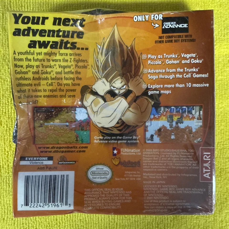 Dragon Ball Z: The Legacy of Goku II (Nintendo Game Boy Advance)  New Box Damage - Image 2 of 4