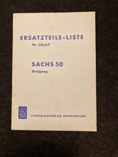 Lista ricambi Sachs 50 tre marce 1963. Ercole Kreidler