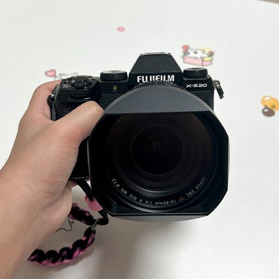Bayonet Metal Square Lens Hood w/ Metal Cap for Fuji XF 16-80mm f/4 OIS WR