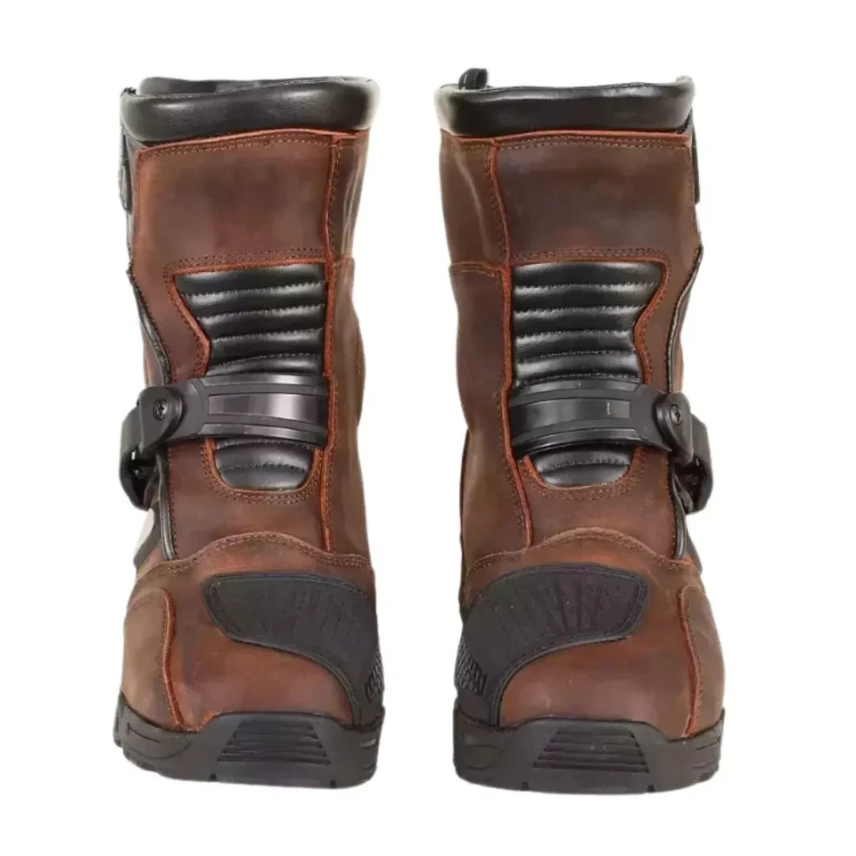 BMW Motorcycle Riding Boots Leather Motorbike Racing Touring Shoes Short Boots - Image 4 of 4