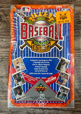 1992 UPPER DECK BASEBALL FACTORY SEALED WAX BOX 36 CT LOW SERIES TED WILLIAMS