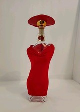 Landy Desir Lady Botella Vacía Coñac, Vestido Rojo y Sombrero, Botella 750ml, LEER