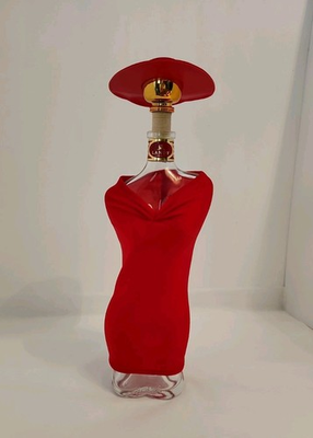 #ad Landy Desir Lady Cognac Empty Bottle Red Dress amp; Hat 750ml Bottle READ $99.00