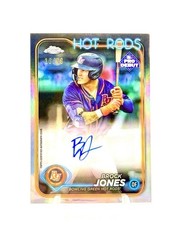 2024 Topps Chrome Pro Debut Brock Jones Auto Refractor /99 Hot Rods/TB Rays