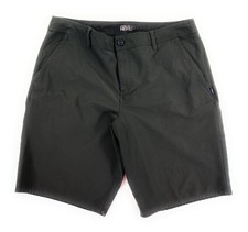 O'Neill Men's Hybrid Quick Dry Zip Pockets Black Micro-Tonal Check Shorts 36