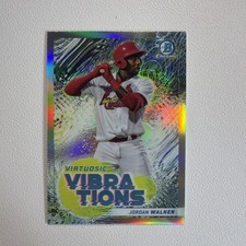Jordan Walker 2022 Bowman Chrome Virtuosic Vibrations Refractor Insert #VV-13 RC