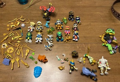 Treasure X Lot Of 17 Figures With Some Weapons & Accessories
