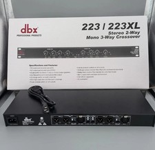 DBX 223XL Stereo 2-Way/Mono 3-Way Crossover Rack Mountable Tested Working NEW