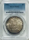 1902 P Morgan Silver Dollar PCGS MS62 Tougher Date Morgan/Rustic Toned