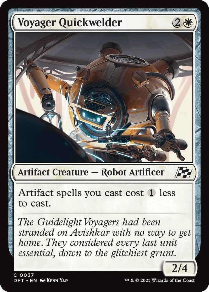 2025 Magic: The Gathering: DFT - Voyager Quickwelder (#37, Common, Near Mint)