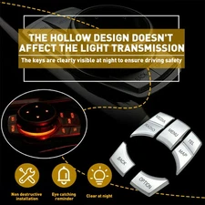 Multi-Media 7 Button Cover Trim Decor For BMW 3 4 5 6 X5 X6 Series iDRIVE Chrome