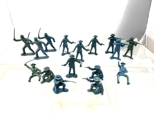 Vintage Marx 60mm Fort Apache Cavalry 16 Figures