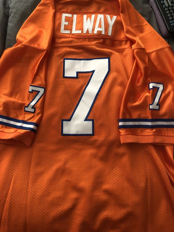 Camiseta de práctica naranja John Elway de los Denver Broncos (XL) Foto 2 de 4