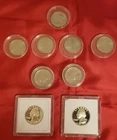 15  GEORGE  WASHINGTON QUARTERS: 2X PROOF 40% Silver/8X BICENTENNIAL/5X 2020 BAT