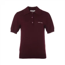 Miu Miu 24 years Wool Short Sleeve Knitwear 38 Ladies' Red  MML933