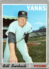 Bill Burbach 1970 Topps #167 New York Yankees