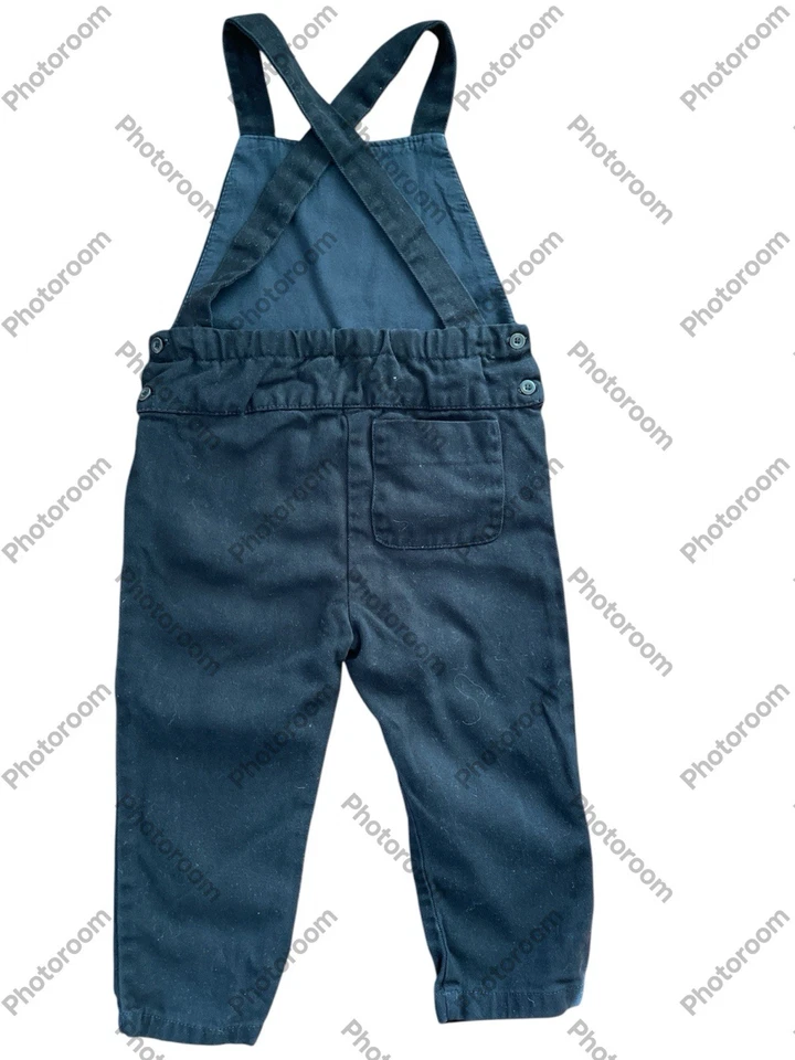 Macacão Zara Baby Boy Collection em excelente estado usado preto Lyocell forrado de algodão - 18-24Mos - Imagem 4 de 4