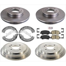 Brake Kit Rotors Drums Pad For Dodge For Hyundai Accent 2013-17 For Kia Rio 2018