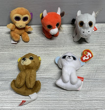 Ty Teenie Beanie Boos Plush Lot 5 Frostiness Henry Bongo Snort Spike McDonalds