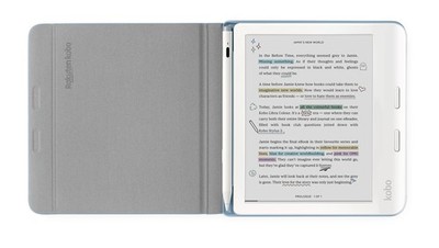 楽天　Kobo Libra Colour　スリープカバーセット　(ダスクブルー) Kobo Libra Colour用 スリープカバー ダスクブルー N428-AC-BL-E-PU