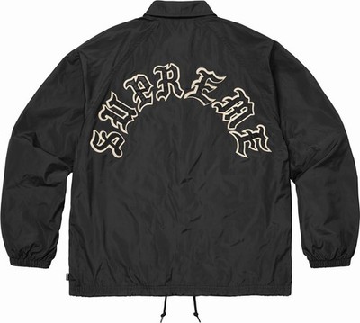 Supreme Arc Denim Coaches Jacket Black, Size M BRAND NEW SHIPS