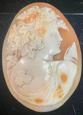 Antique Beautifully Carved Loose Cameo Oval Shaped