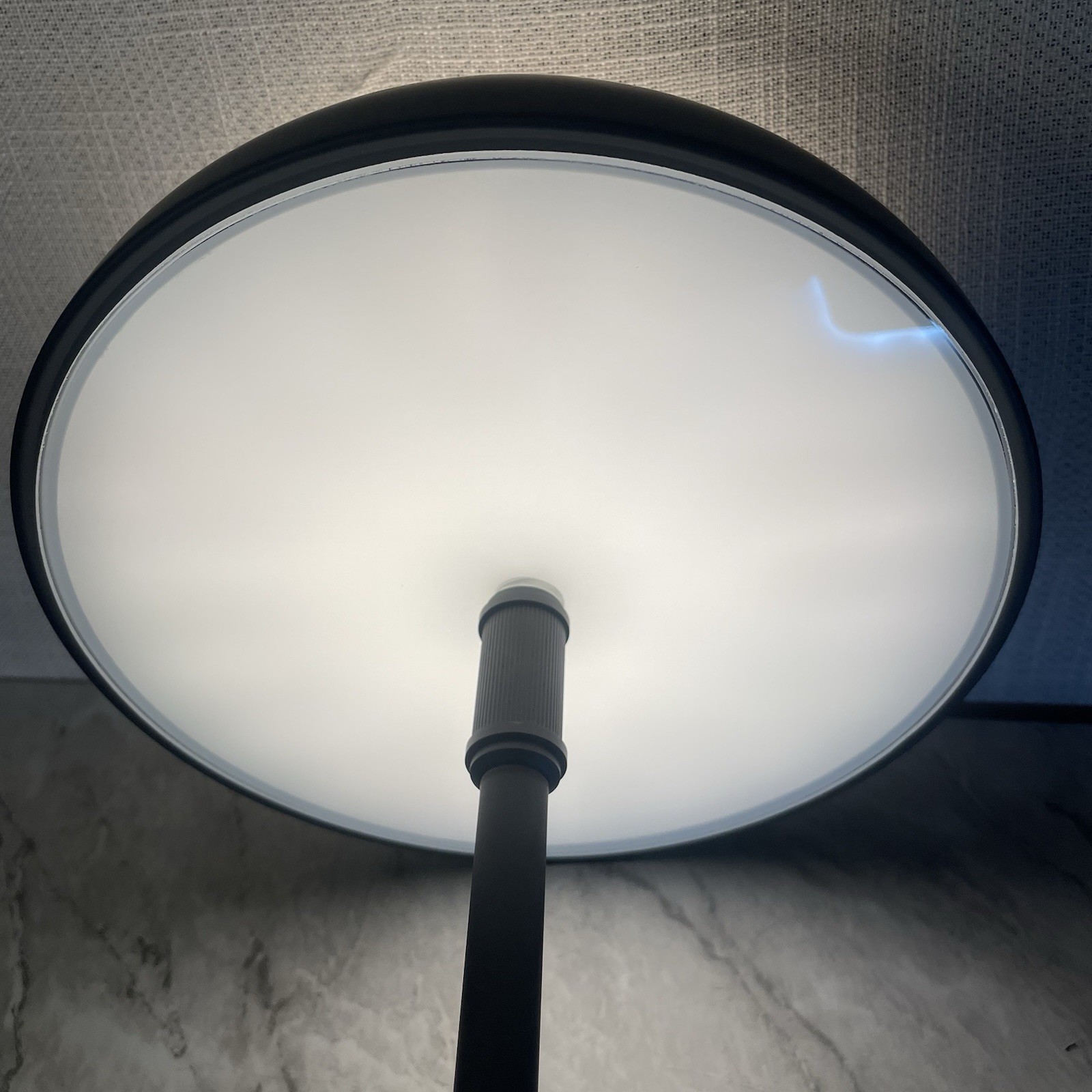 Rejuvenation ATTICUS TABLE LAMP 12 inch rechargeable LED BLACK new