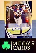 2021 Panini Absolute - Rookies Nico Collins #127 Signatures Rookie Auto