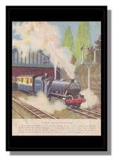 Romney Hythe and Dymchurch narrow gauge railway framed picture free p&p UK
