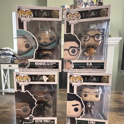 Funko Pop! Vinyl Marvel Loki Season 2 Mobius O.B. Victor Timely Loki