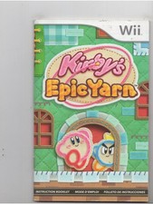 Kirby's Epic Yarn Nintendo Wii Manual Only Authentic