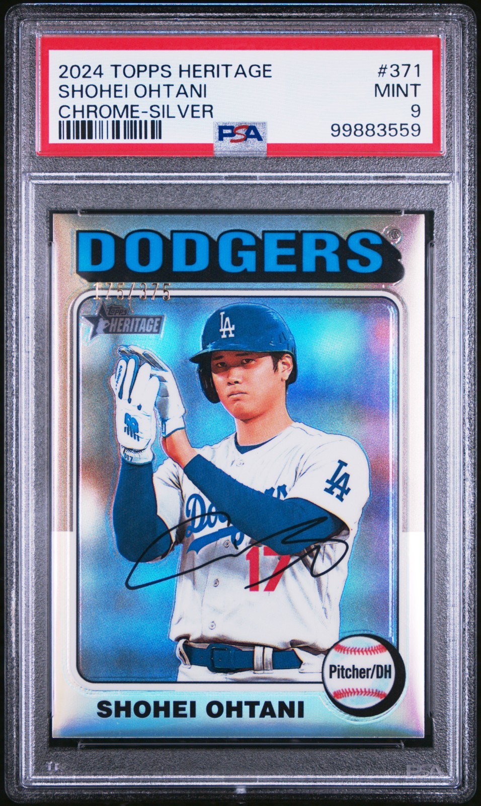 2024 Topps Heritage - Shohei Ohtani #371 Chrome Silver Refractor /375