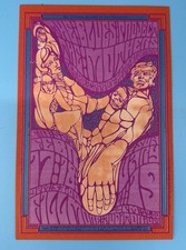 Mothers of Invention Canned Heat 1967 Fillmore Bill Graham BG50 Postcard Origina