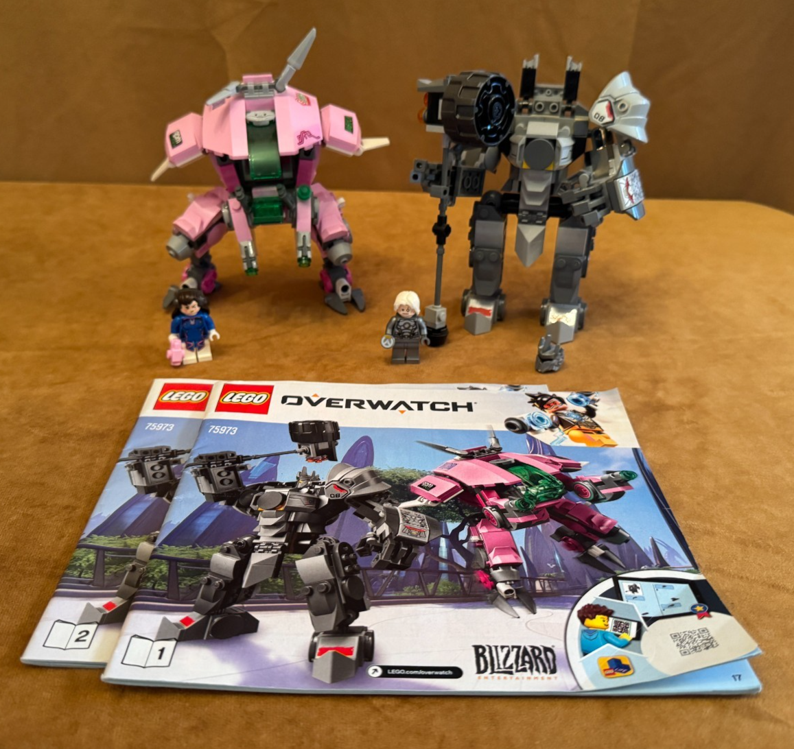 75973 LEGO Complete Overwatch: Reinhardt with manuals minifigures