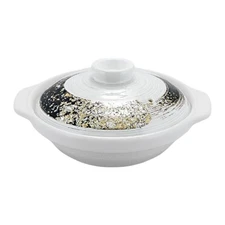 J-Kitchens Wagaki Kasho No. 6 Shallow Earthenware Pot For Direct Heat, 18.9Cm, _