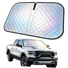 Foldable Windshield Sunshade for for 2019-2026 RAM 1500 Iridescent with cotton