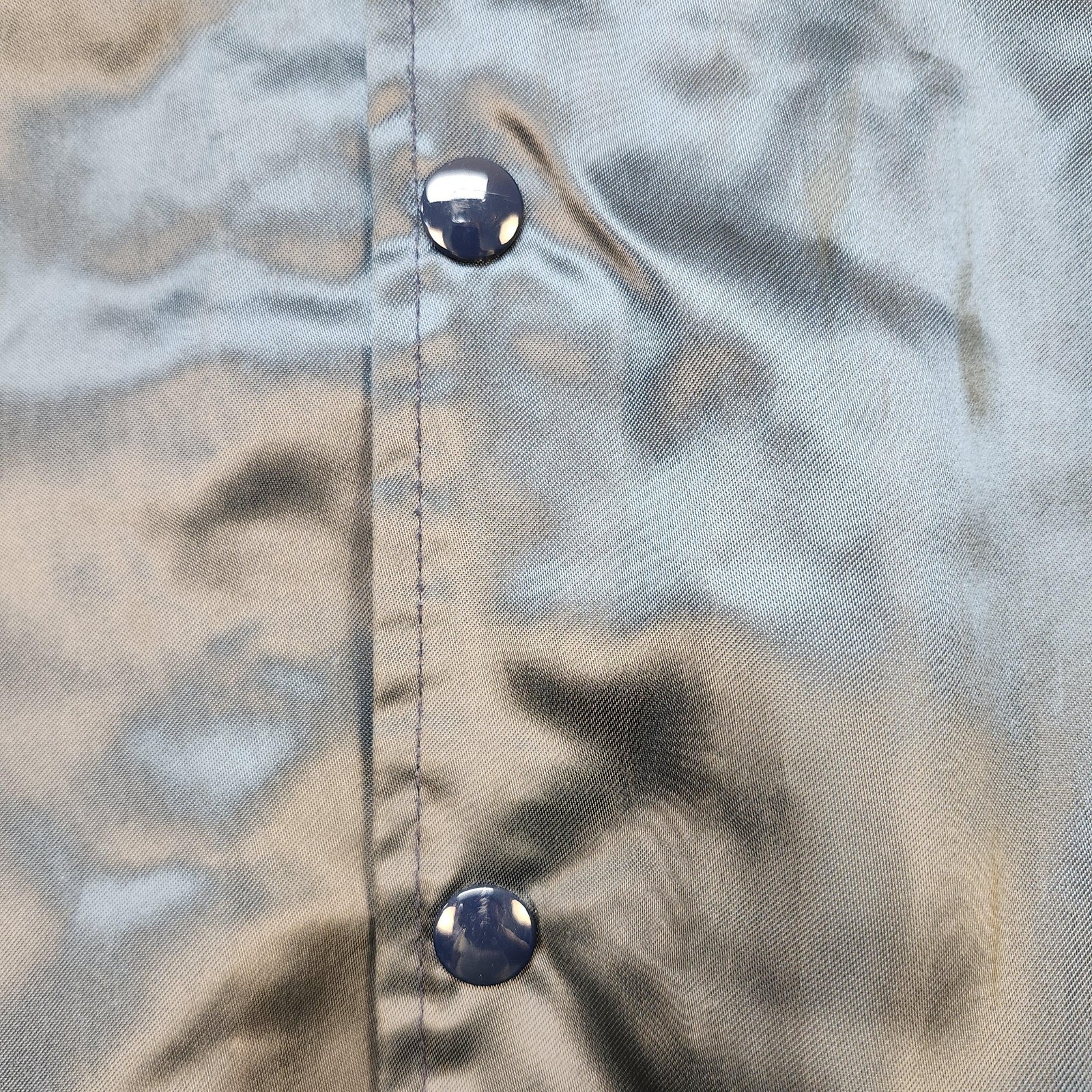 VINTAGE Auburn Sportswear Jacket Mens Large Navy Bomber Sherpa Lined USA 90s