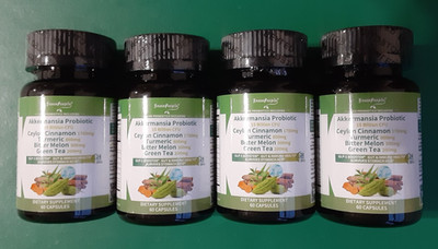 Lot of 4 FreePeople Akkermansia Live Probiotic 15B CFU Gut Function Total 240CT
