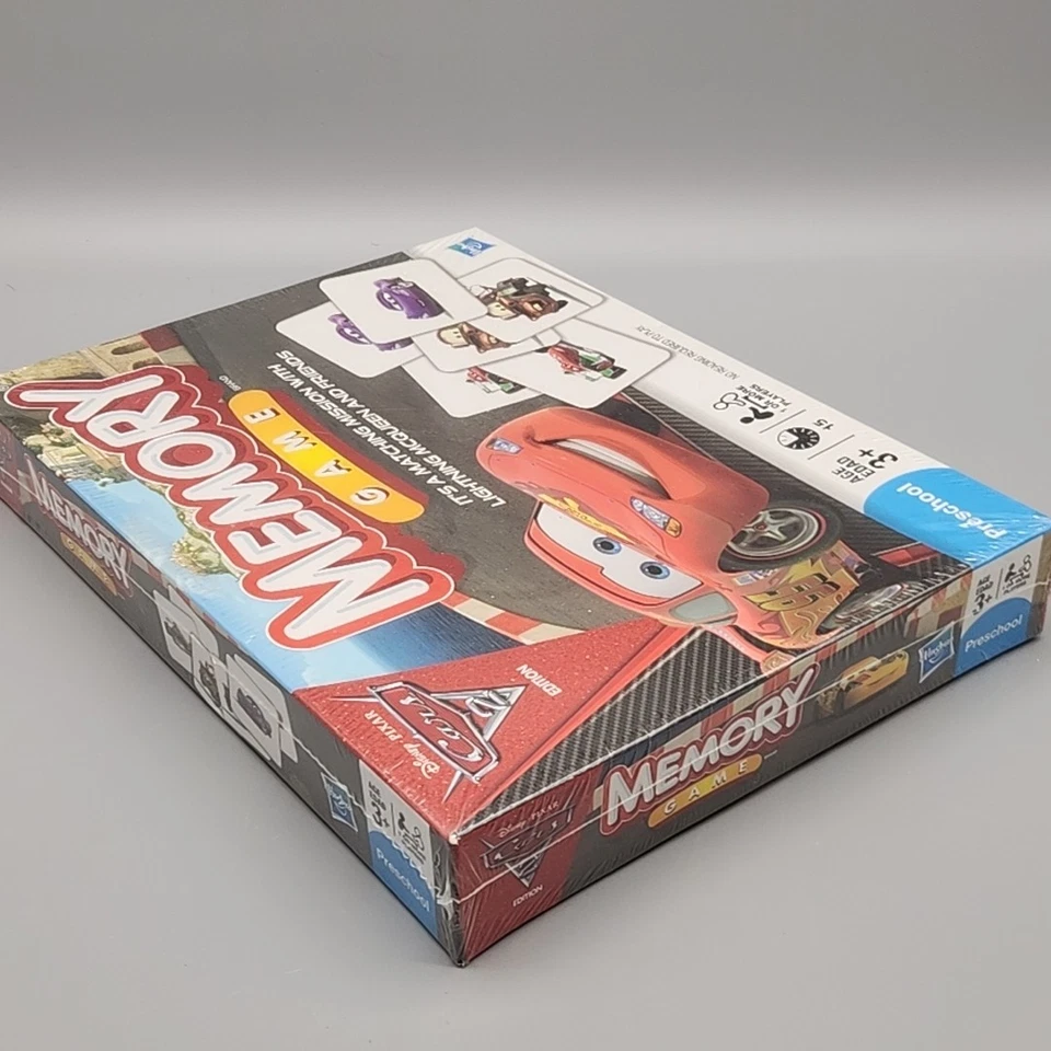 Hasbro Disney Pixar Cars 2 Edition Memory Game Match & Motor Speedway New/Sealed - Image 3 of 4