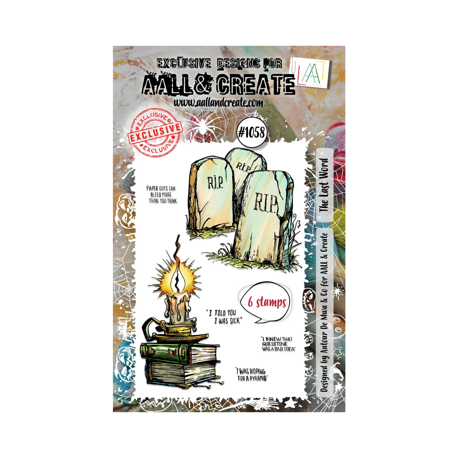 AALL & CREATE #1058 A7 Stamp Set - The Last Word