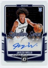 2024-25 Panini Donruss Optic Signature Series Jaylen Wells Rookie Auto RC 1k4m
