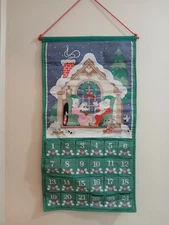 Avon Vintage 1987 Countdown To Christmas Advent Calendar Santa NO MOUSE