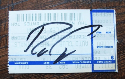 VINTAGE Drag Racing Ron Capps Signed Ticket Stub NHRA FINALS POMONA 1999