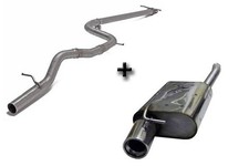 FOX Racinganlage 1x90mm Absorber für Ford Focus 1 DAW  DBW Fließheck 98-04 1.8l