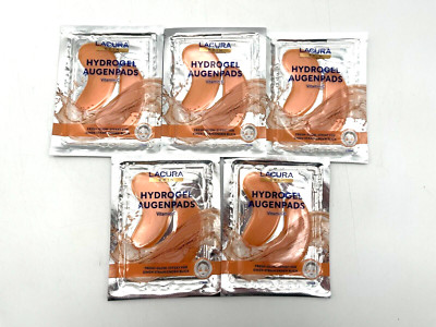 Lacura Skin 5er Set Hydrogel Augenpads Vitamin C Fresh Glow Effekt Augen Neu