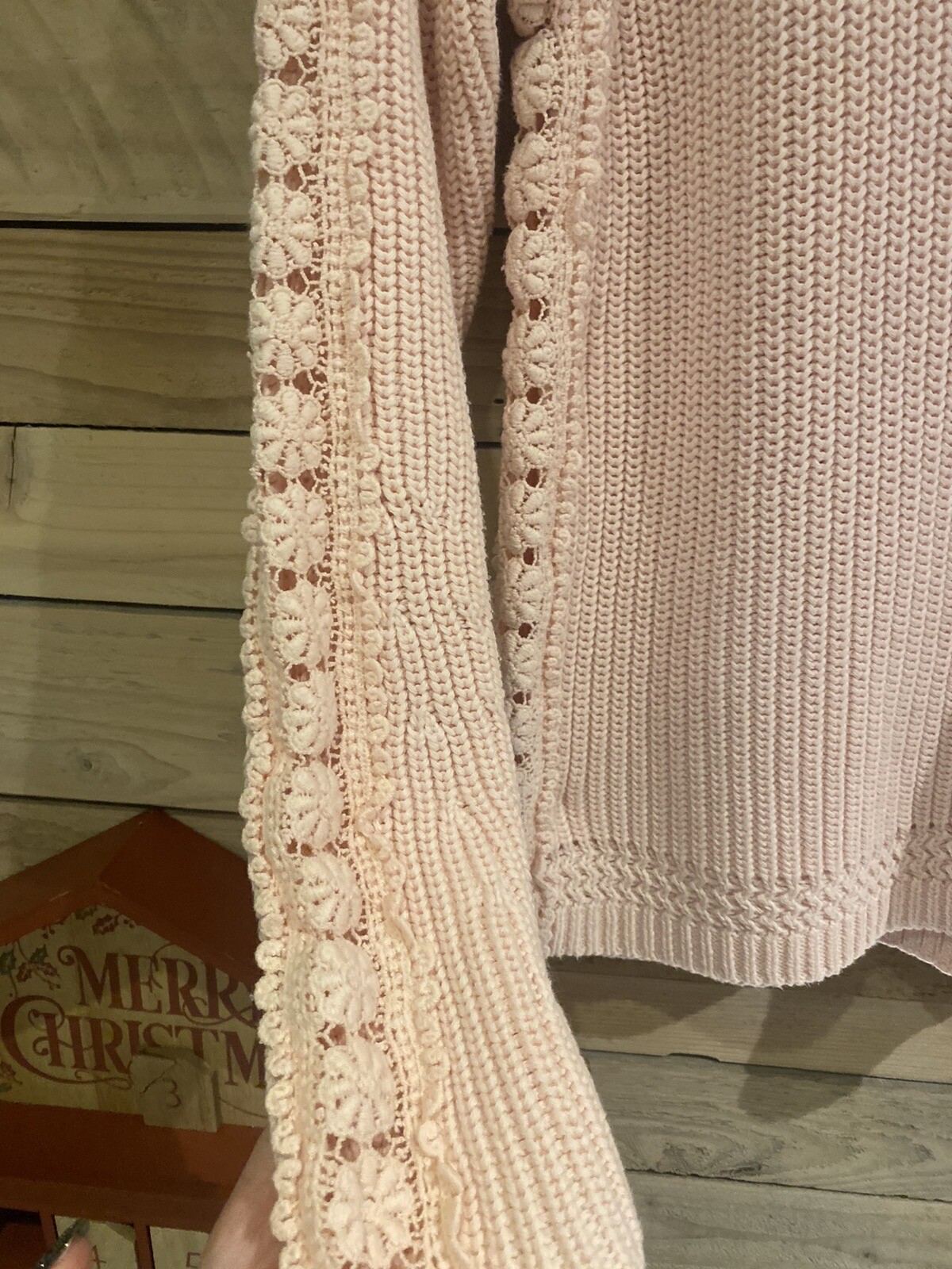 Ladies Size L 1416 M&S Collection Baby Pink Knitted Jumper Marks