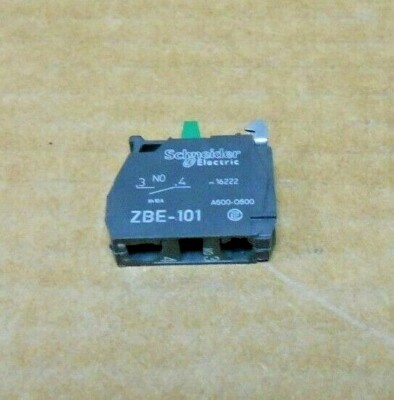  1 NEW SCHNEIDER ZBE-101 ZBE101 CONTACT BLOCK 10 AMP 600V1 N.O. (50+ AVAILABLE)