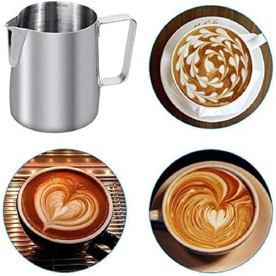 Anpro 350 ml/12oz klein Milchkännchen Edelstahl - Bild 3 von 4