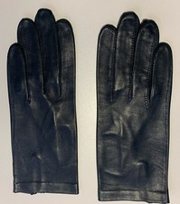 Women  s Leather Gloves, Size 6, Dark Grey, Vintage